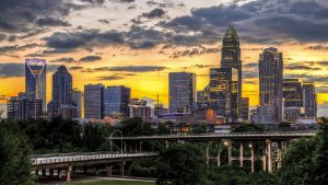 January Pastor Luncheon - Calling all Christian Leaders!, charlotte skyline at dust, beautiful yellow sunset