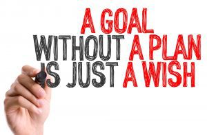 Excitement is Growing Taking Back Their Health, in red lettering "A Goal without a plan is just a wish"