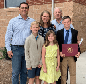 David J Sabin – A Success Story in the Making, David smiling with his entire family