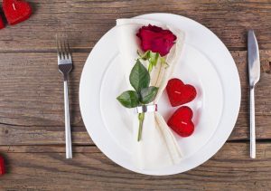 MissionFiT's Valentine's Event, valentine's day plate with roses