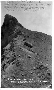 "The Rock That Started The Eruption" in Lassen Volcanic Park, one stop during week 9 of Challenge the National Parks