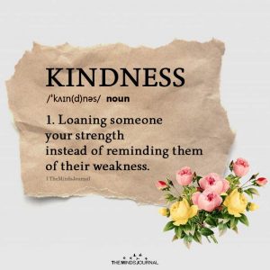 A little kindness